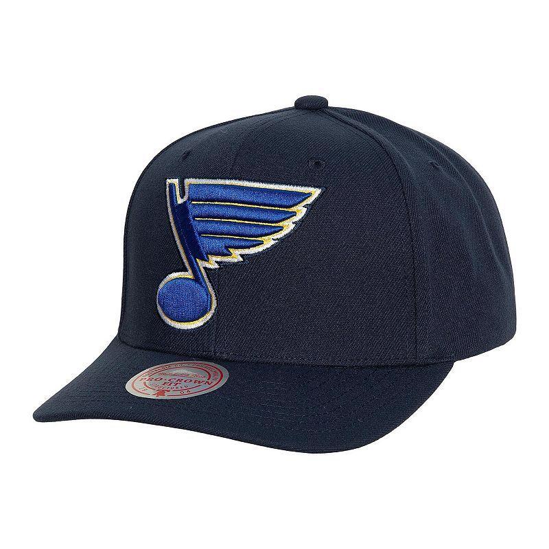 Mens Mitchell & Ness St. Louis Blues Team Ground Pro Adjustable Hat Product Image