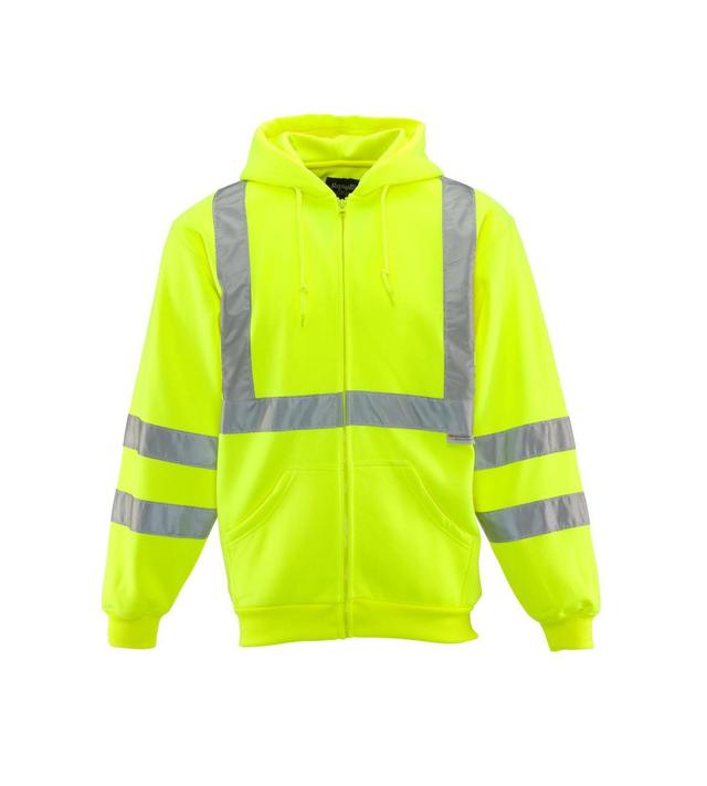 RefrigiWear Mens Hi Vis Fleece Hooded Sweatshirt Product Image