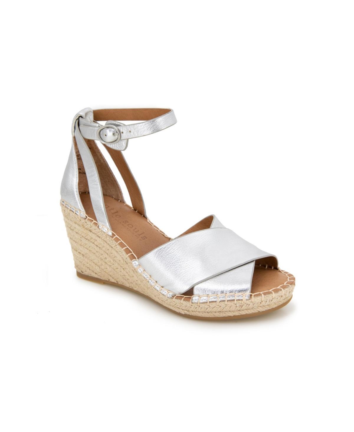 Gentle Souls Womens Charli X Band Buckle Sandals Product Image