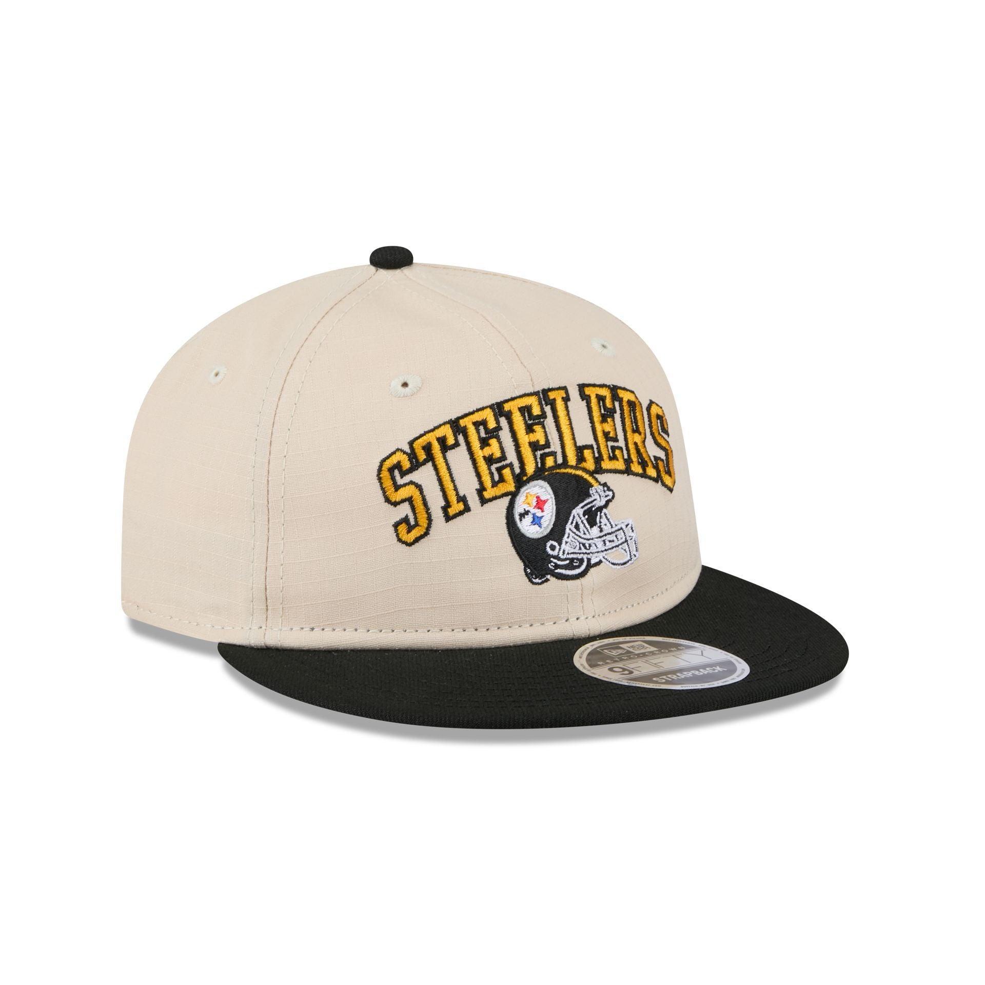 Pittsburgh Steelers Historic Helmet Retro Crown 9FIFTY Snapback Hat Male Product Image