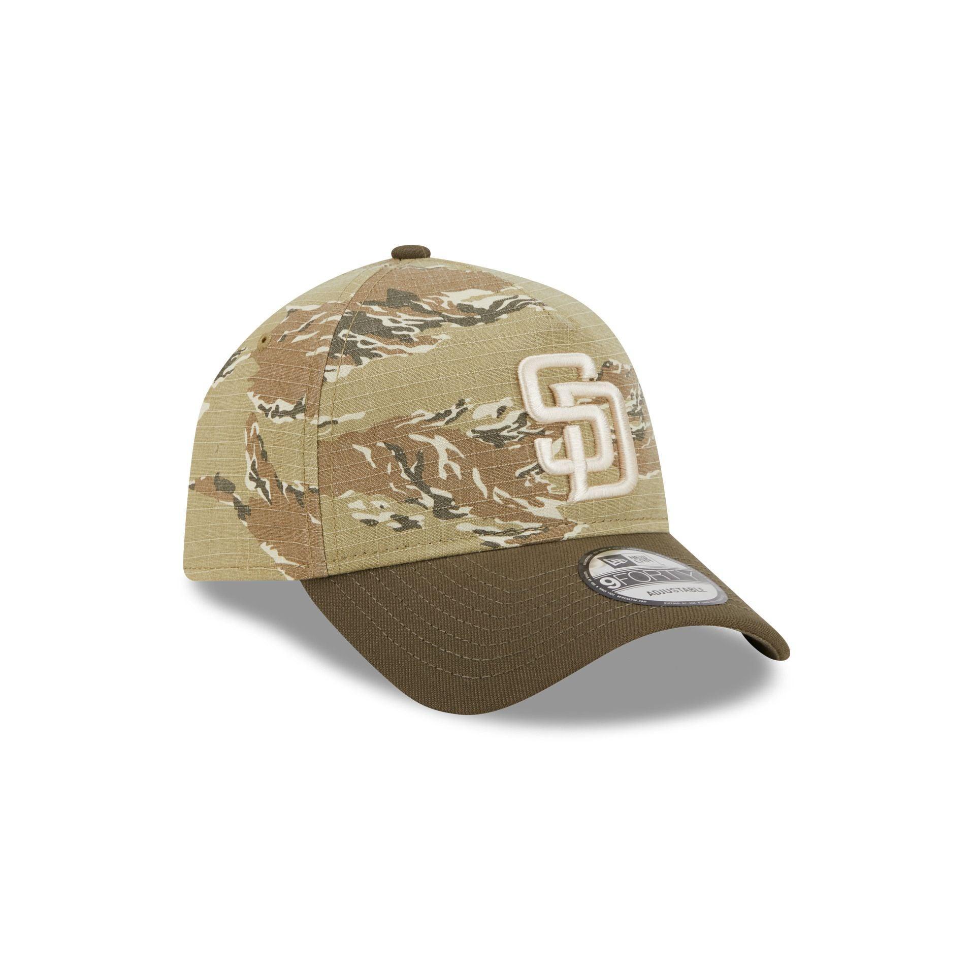 San Diego Padres Tiger Camo 9FORTY A-Frame Snapback Hat Male Product Image