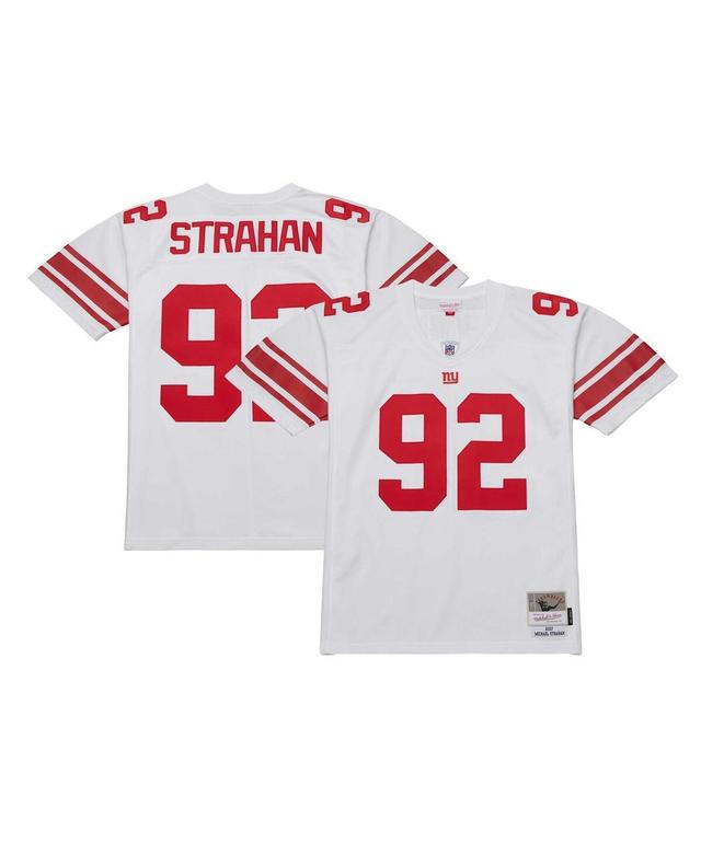 Mens Mitchell & Ness Michael Strahan White New York Giants Legacy Replica Jersey - White Product Image