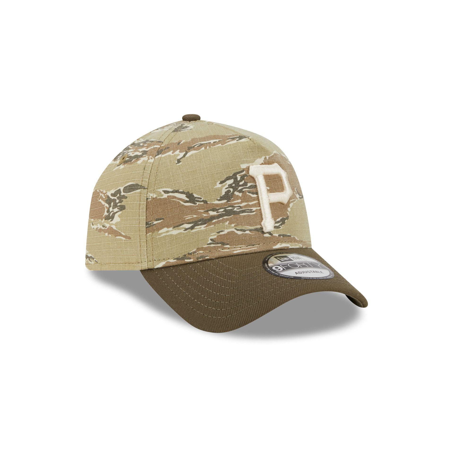 Pittsburgh Pirates Tiger Camo 9FORTY A-Frame Snapback Hat Male Product Image