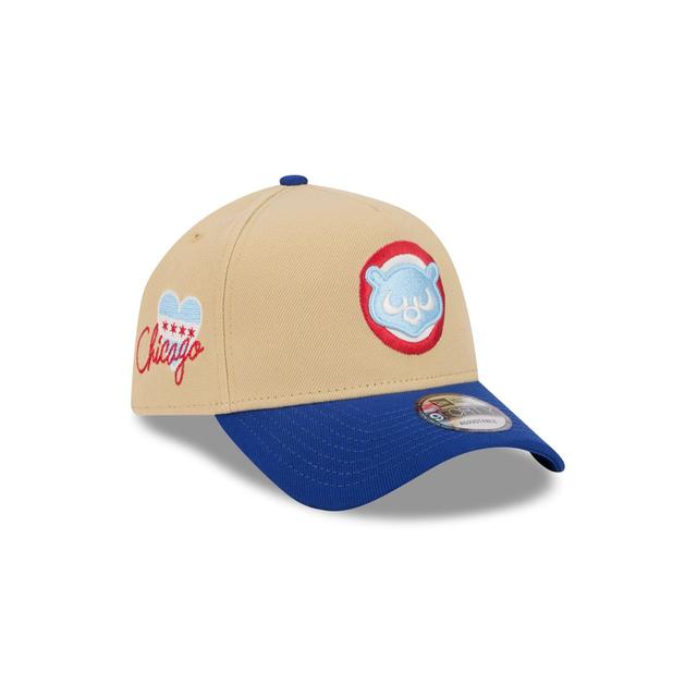 Chicago Cubs City Side Patch 9FORTY A-Frame Snapback Hat Male Product Image