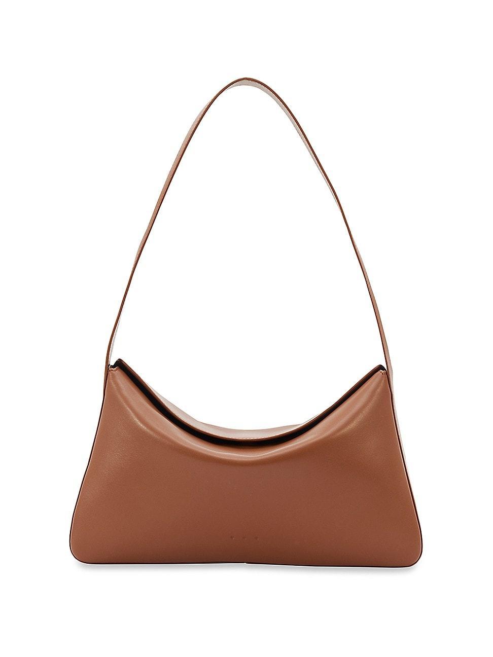 Womens Baguette Leather Shoulder Bag product image