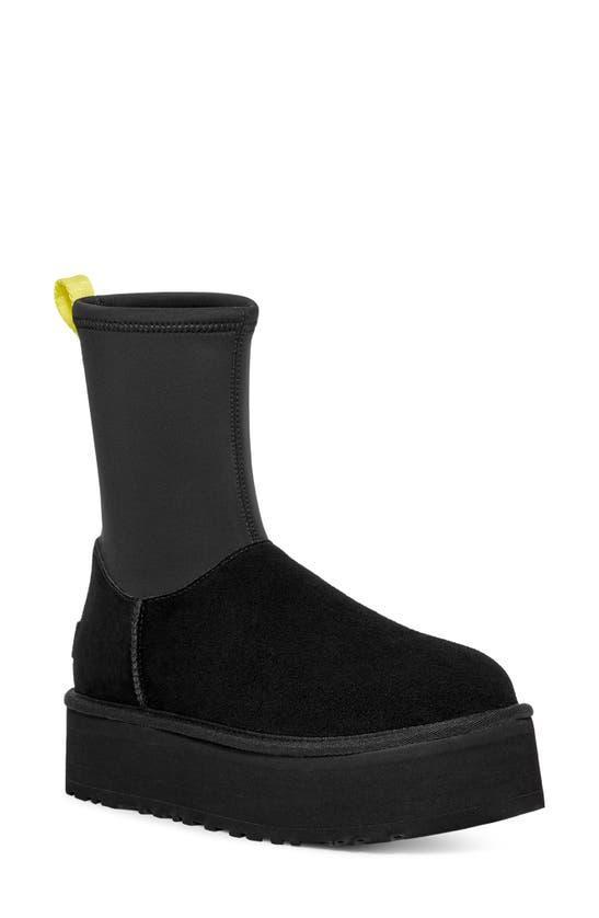 Classic Dipper Platform Boot In Black Product Image