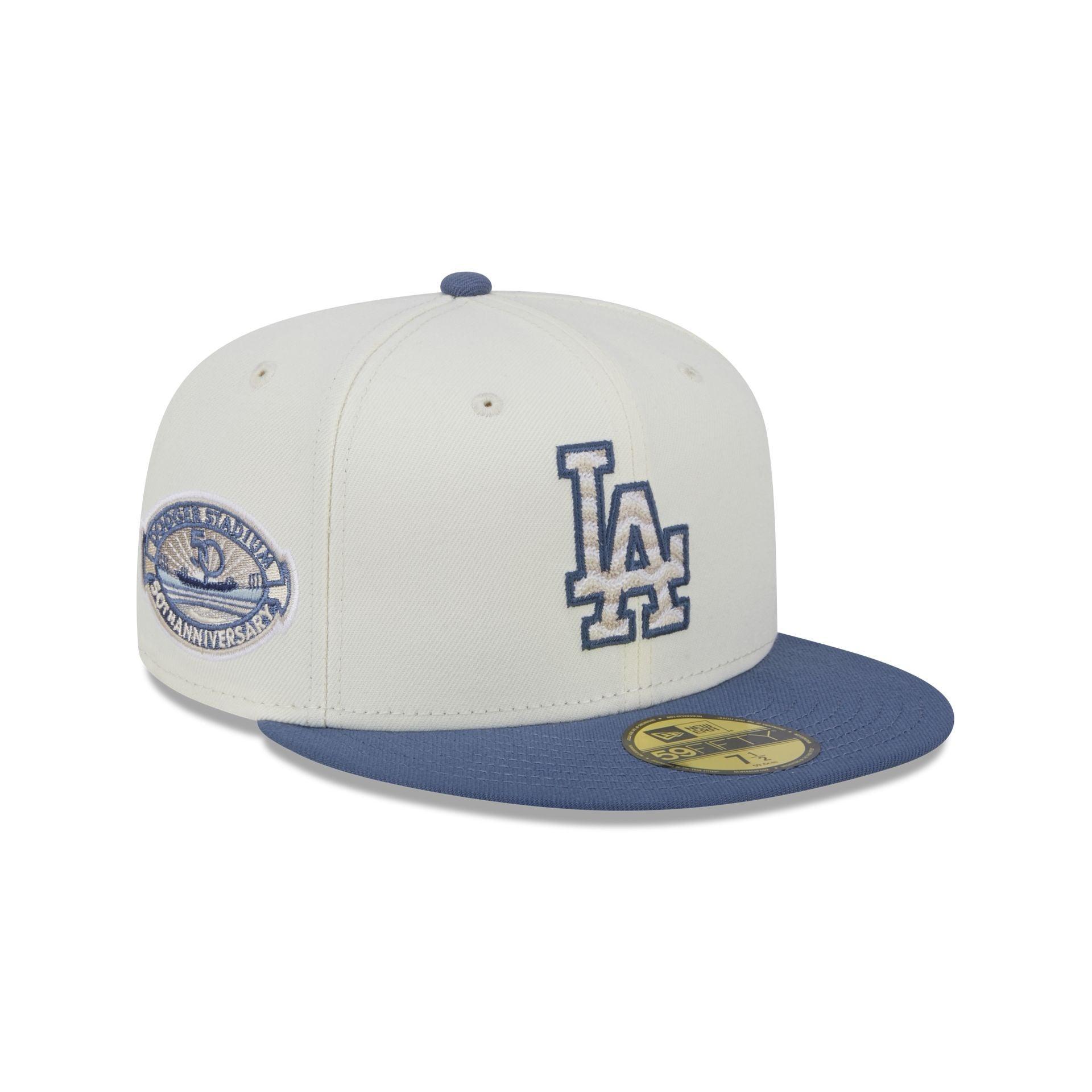 Los Angeles Dodgers Wavy Chainstitch 59FIFTY Fitted Hat Male Product Image