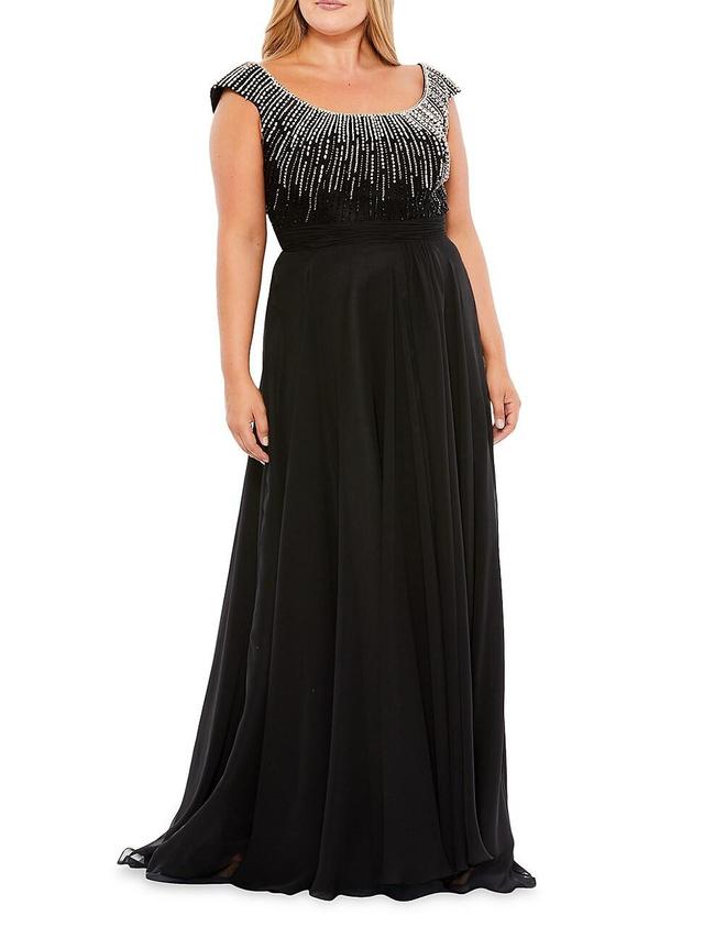 Womens Plus Size Empire Waist Gown Product Image