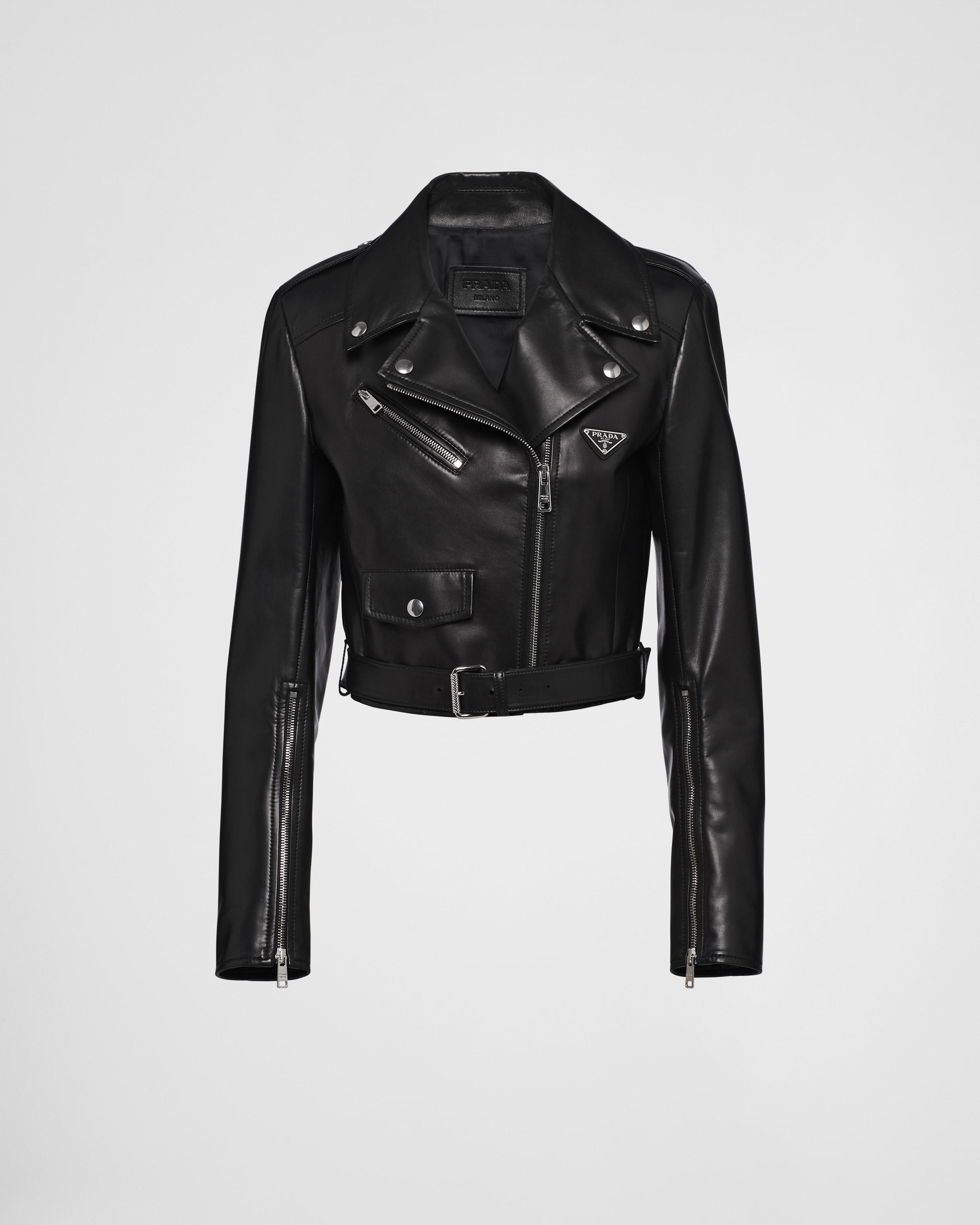 Nappa leather biker jacket product image