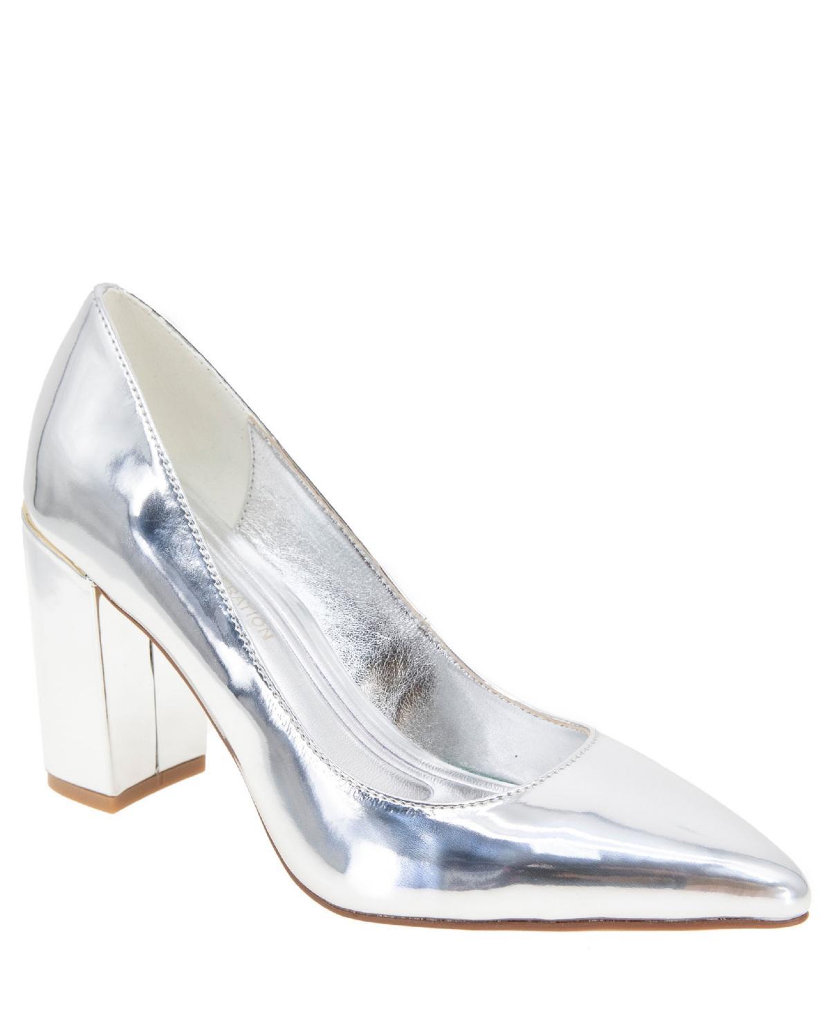 BCBGeneration Midana Patent Block Heel Pumps Product Image