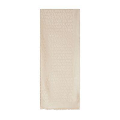 Iconographe Pattern Scarf In Beige Product Image