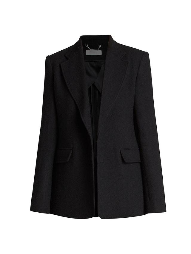 Womens Tailored Wool-Blend Jacket Product Image