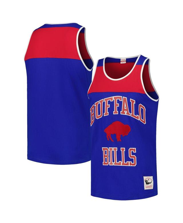 Mens Mitchell & Ness Royal Buffalo Bills Heritage Colorblock Tank Top - Royal Product Image