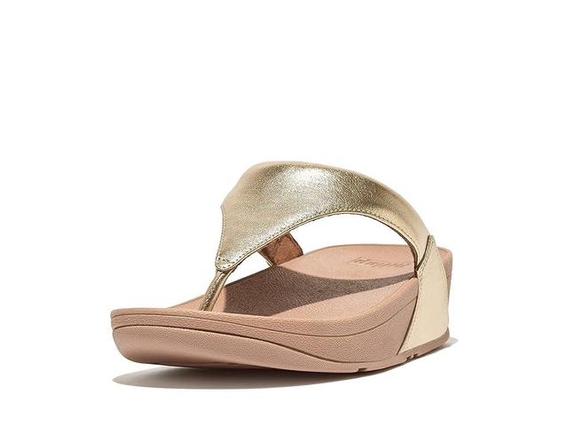 FitFlop Lulu Leather Toe Post (Platino) Women's Shoes Product Image