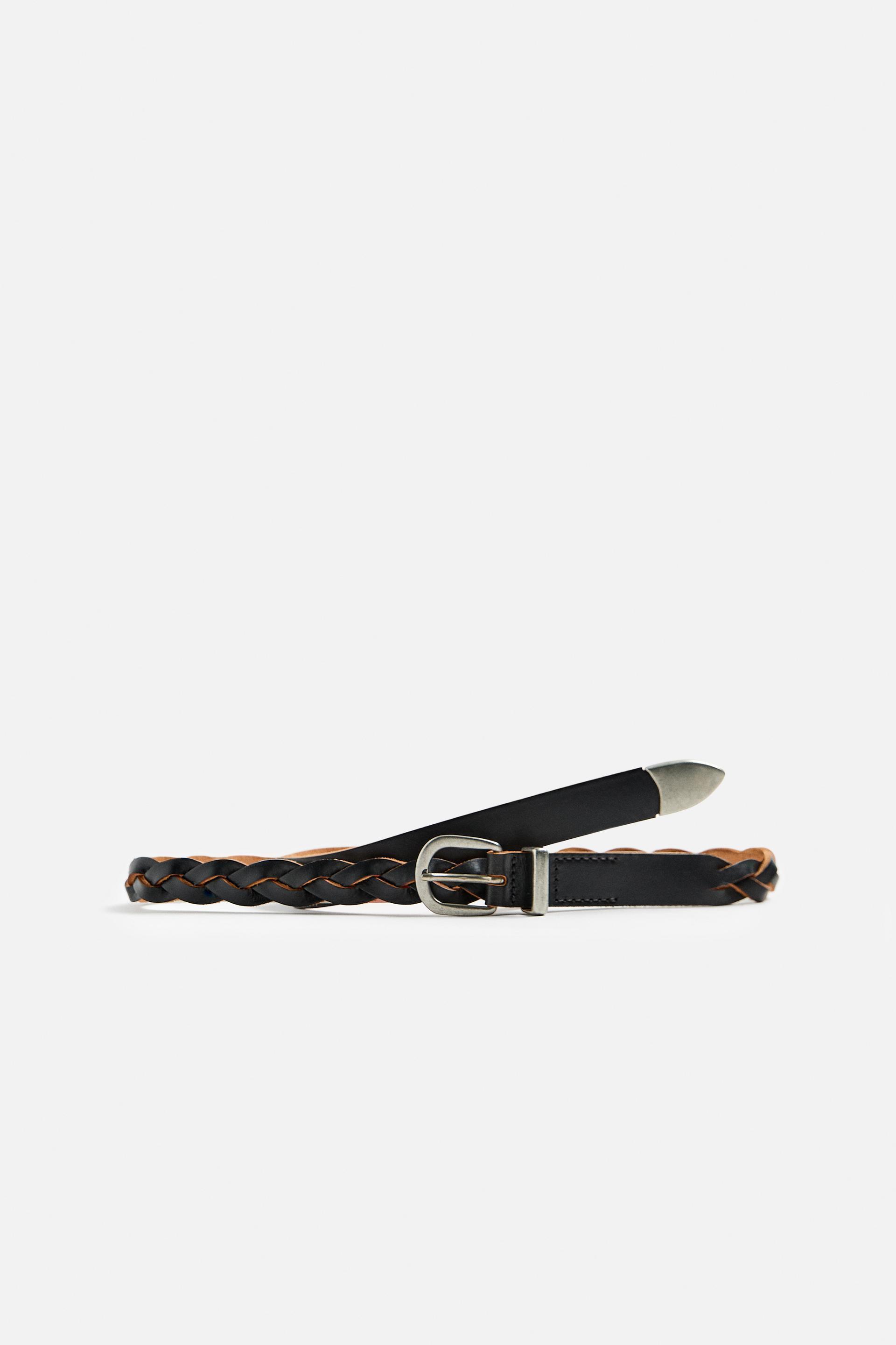 WOVEN LEATHER BELT Product Image