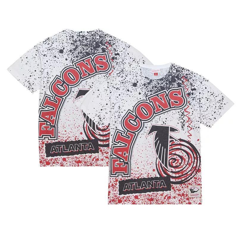 Mens Mitchell & Ness Atlanta Falcons Team Burst Sublimated T-Shirt Product Image