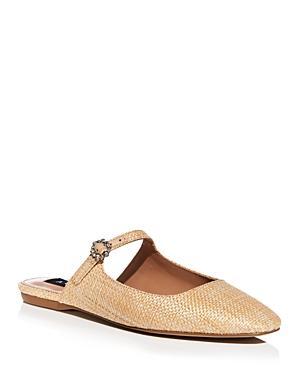 Aqua Womens Gigii Pointed Toe Slip On Buckled Flats - 100% Exclusive Product Image