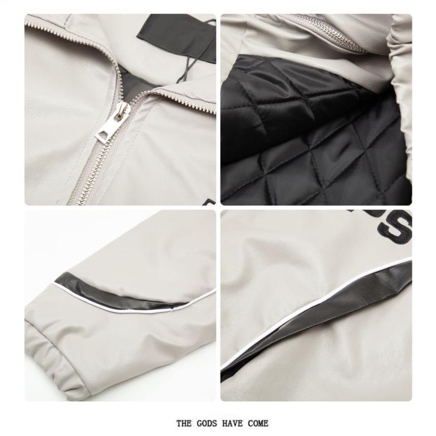 Lettering Zip Jacket Product Image