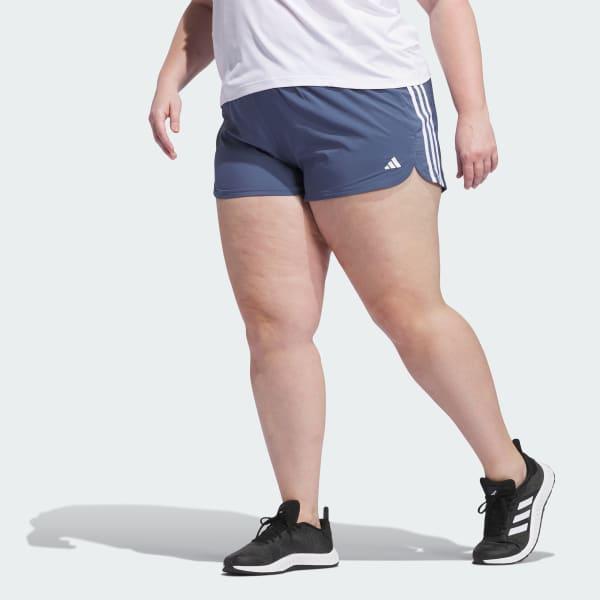 Pacer Training 3-Stripes Woven High-Rise Shorts (Plus Size) Product Image