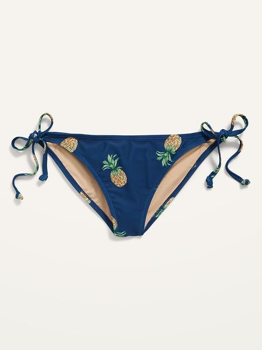 Low-Rise String Bikini Swim Bottoms Product Image