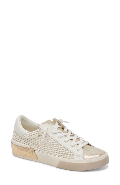 Zina Sneaker In White/tan Leather Product Image