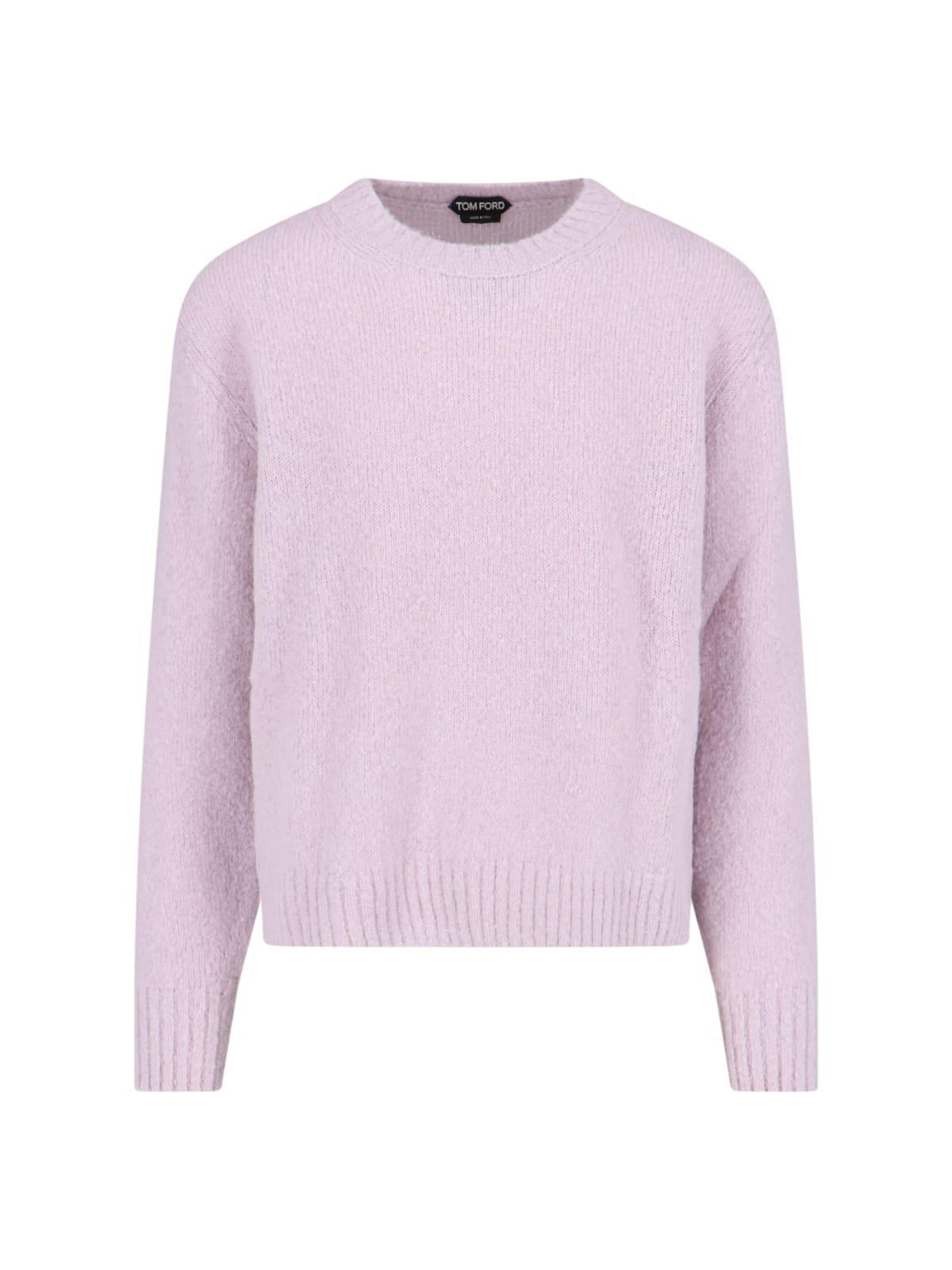 TOM FORD Alpaca-blend Sweater In Nude & Neutrals Product Image