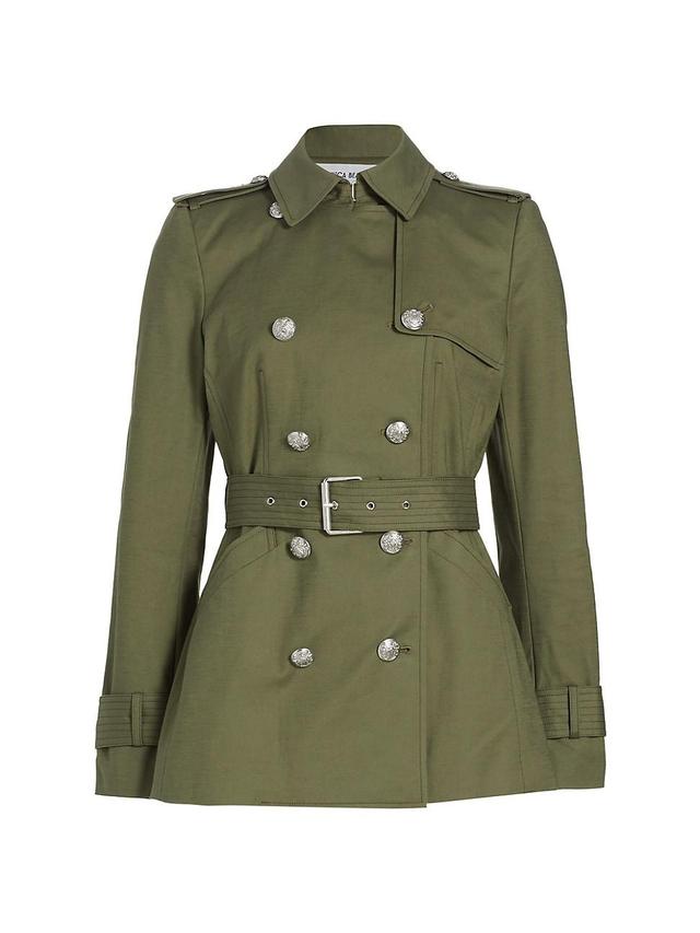 Womens Angelique Belted Short Trench Coat Product Image