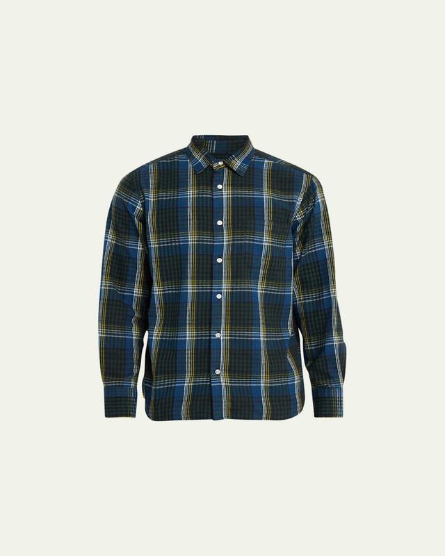 Mens Winter Madras Check Button-Down Shirt Product Image