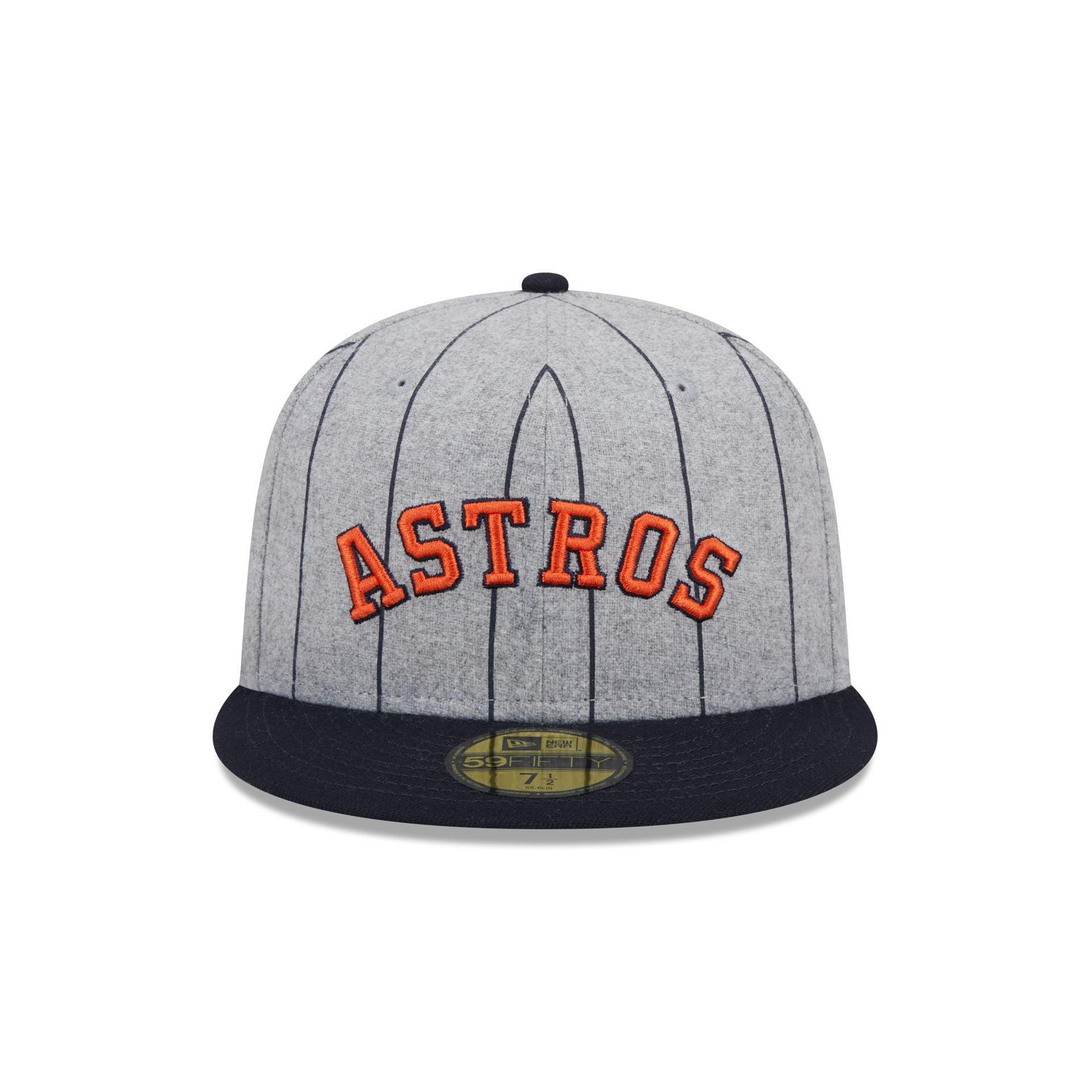 Houston Astros Heather Pinstripe 59FIFTY Fitted Hat Male Product Image