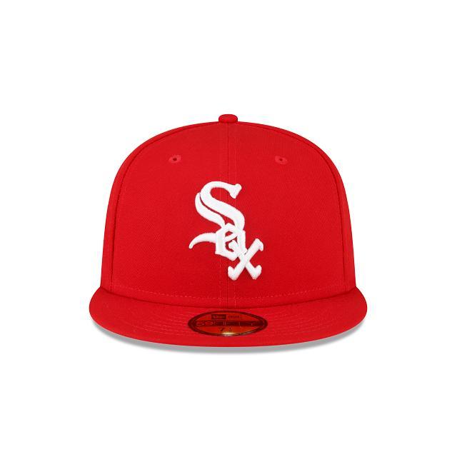 Chicago White Sox Sidepatch Red 59FIFTY Fitted Hat Male Product Image