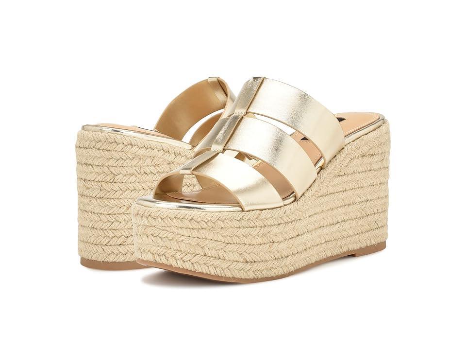 Nine West Keran 3 (Platino) Women's Wedge Shoes Product Image