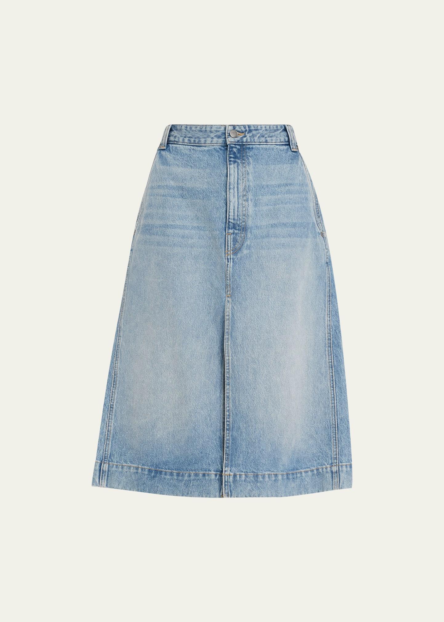 Charlene Denim Midi Skirt Product Image