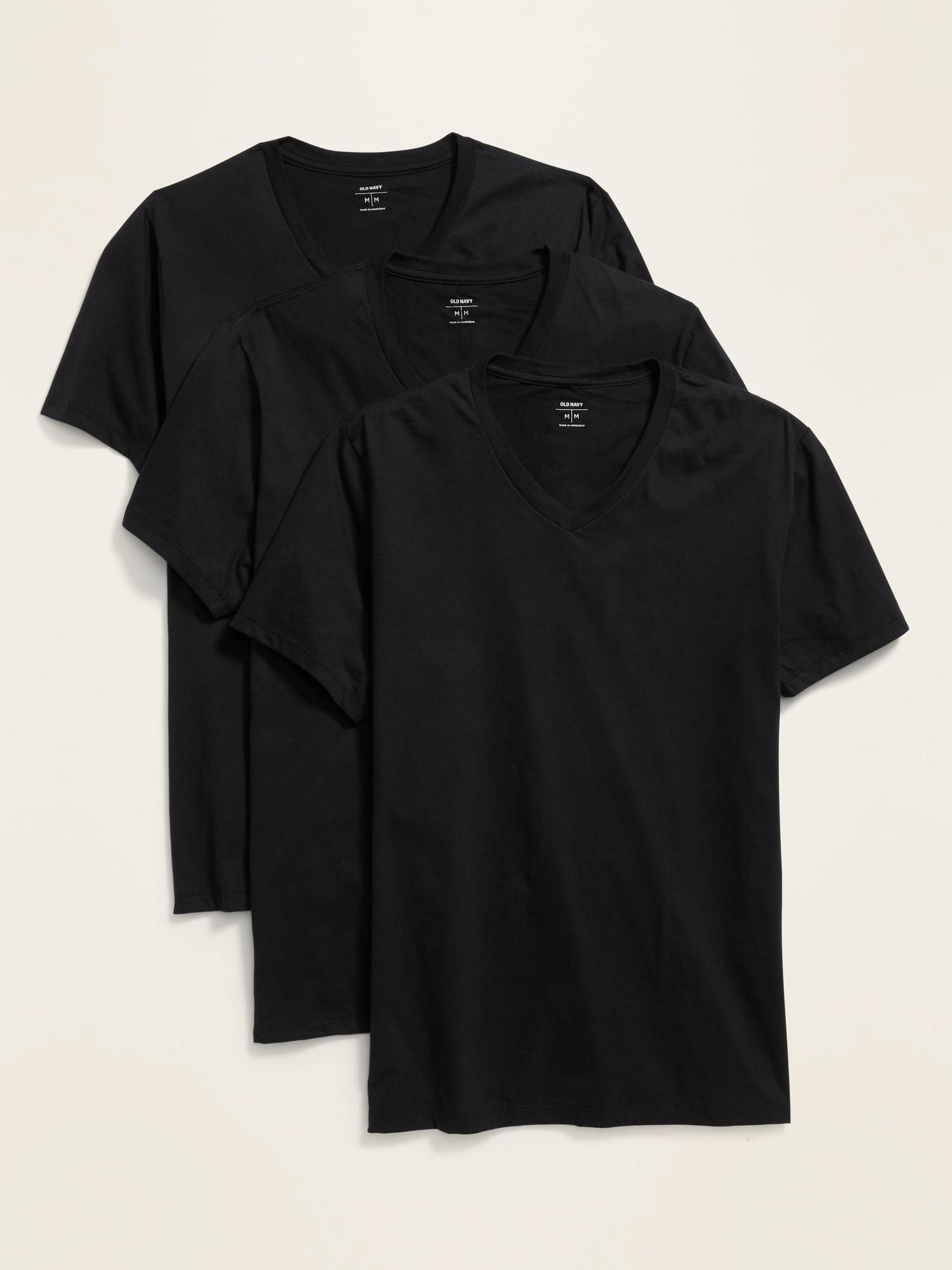 Go-Dry V-Neck T-Shirt 3-Pack Product Image