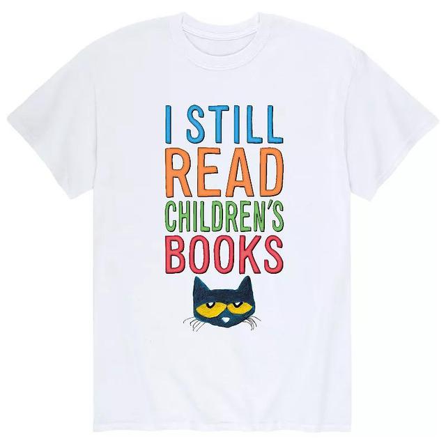 Mens Pete The Cat Childrens Book Tee Grey Product Image