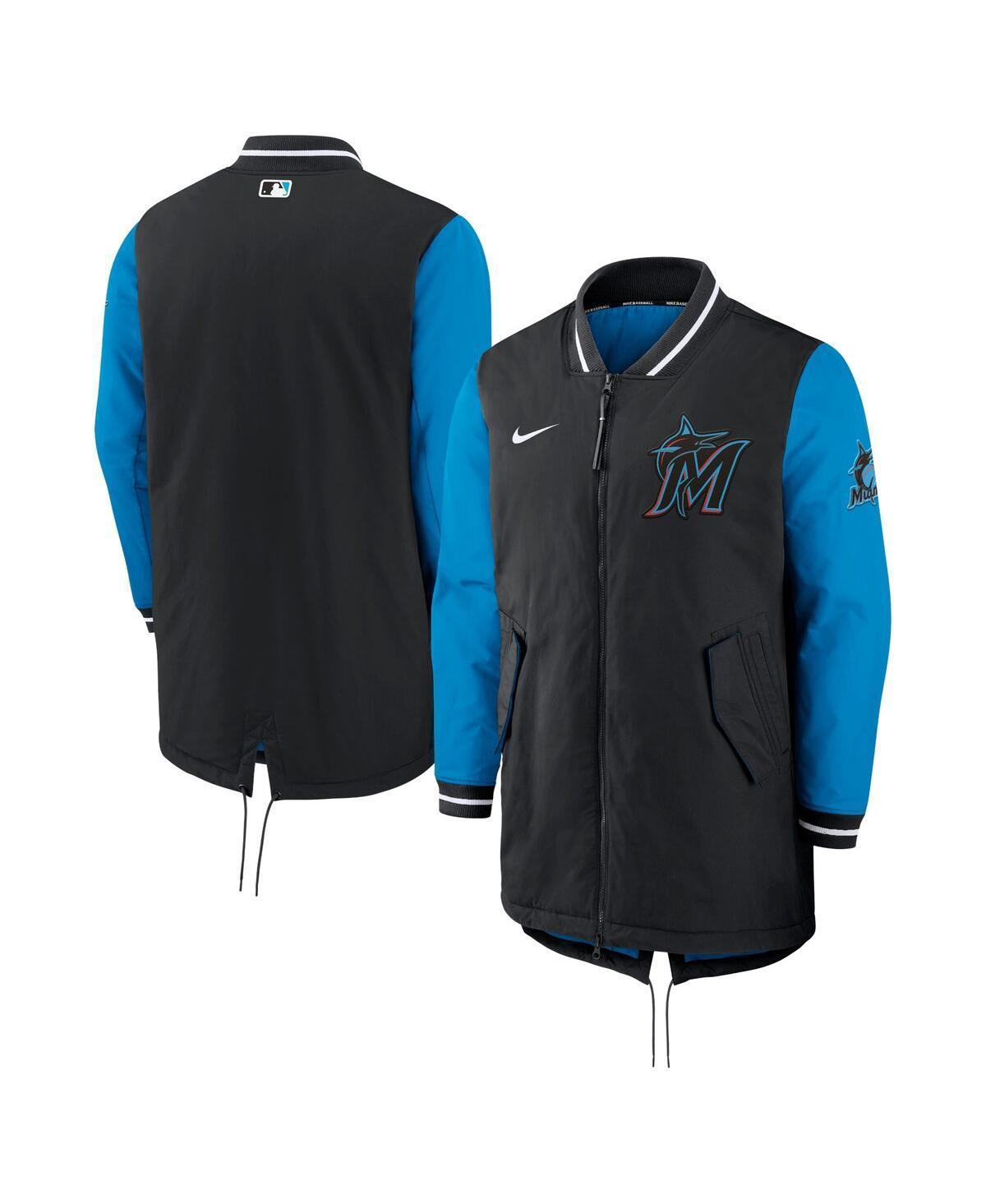 Mens Nike Black Miami Marlins Dugout Performance Full-Zip Jacket Product Image