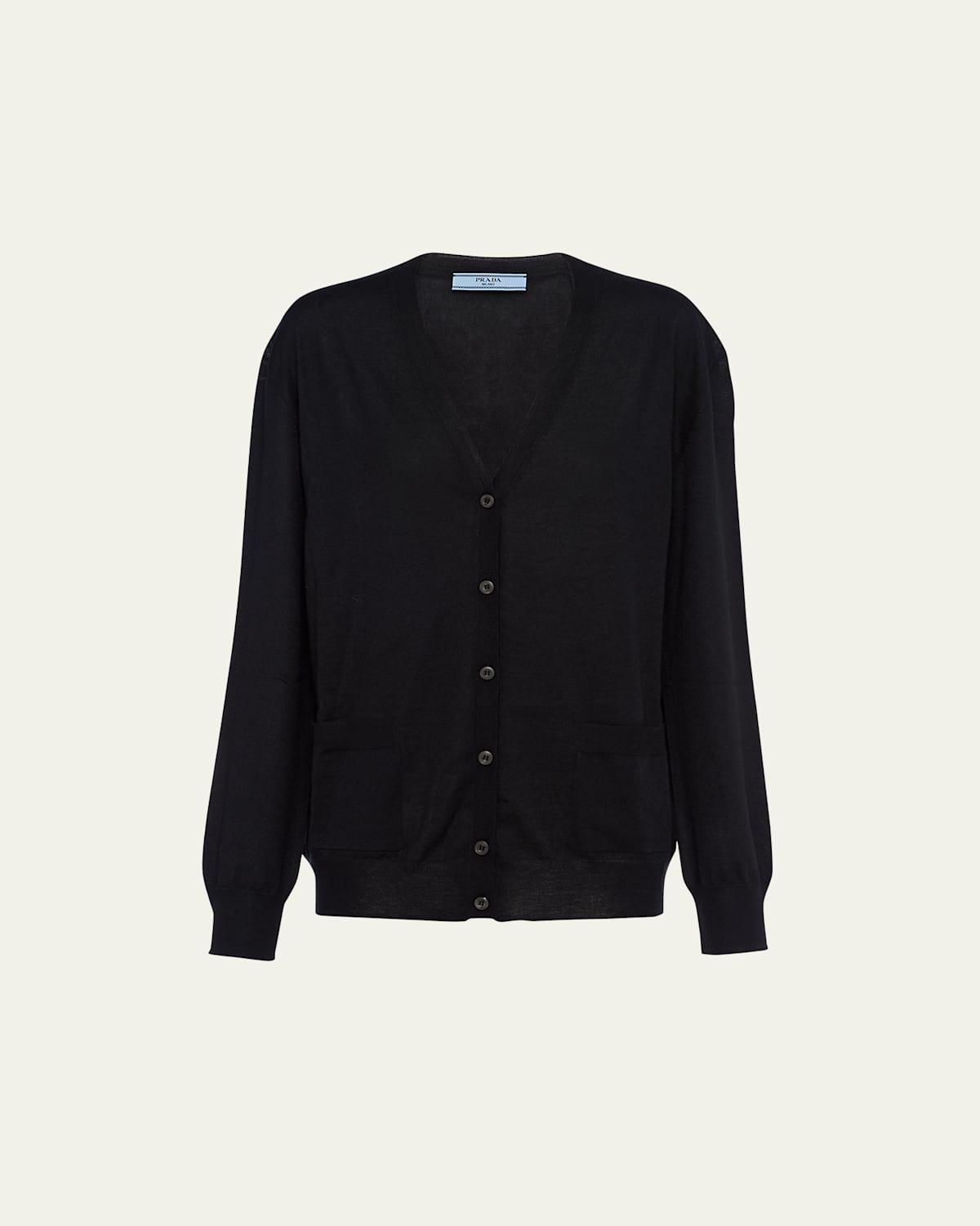 Womens Wool And Cashmere Cardigan Product Image