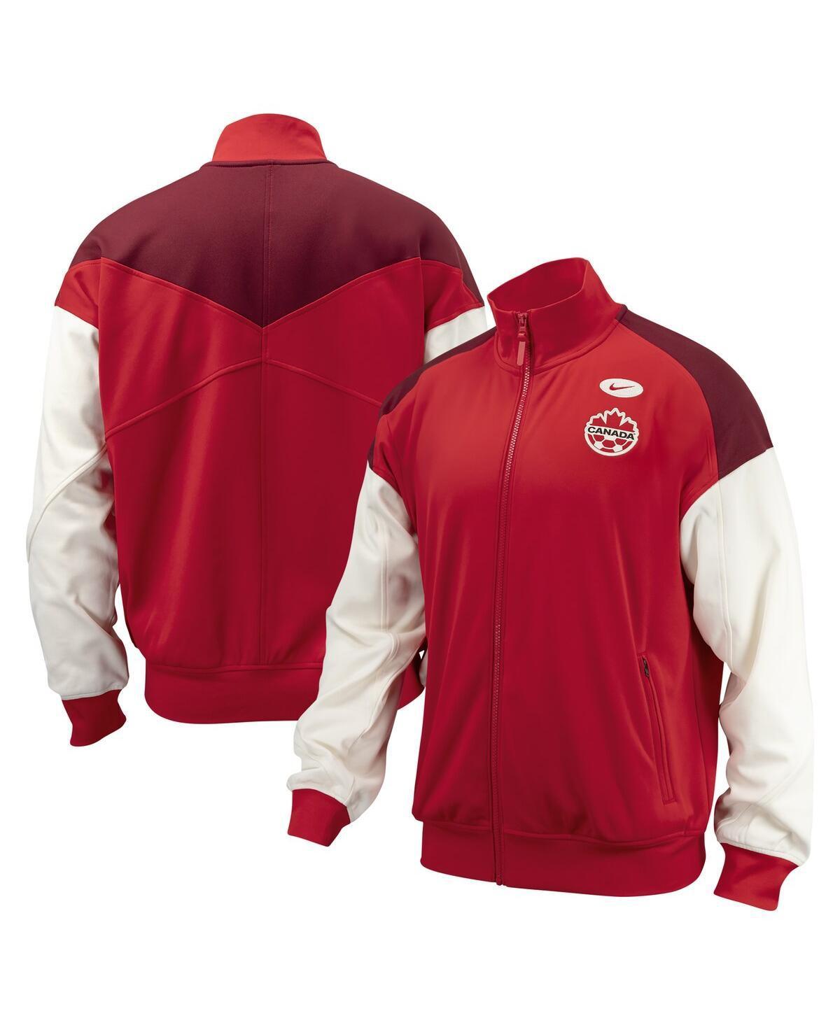 Nike Mens Red Canada Soccer 2024Anthem Performance Full-Zip Jacket Product Image