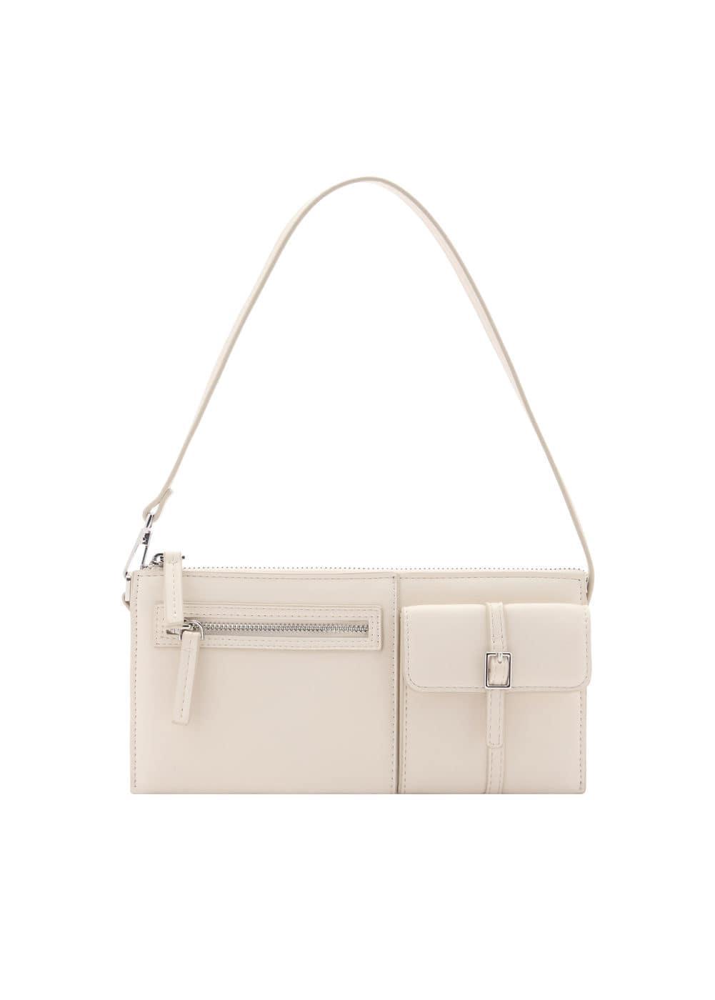 Mango Womens Pockets Detail Shoulder Bag Product Image