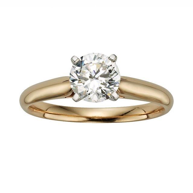 The Regal Collection 14k Gold 1 Carat T.W. IGL Certified Diamond Solitaire Engagement Ring, Womens White Product Image