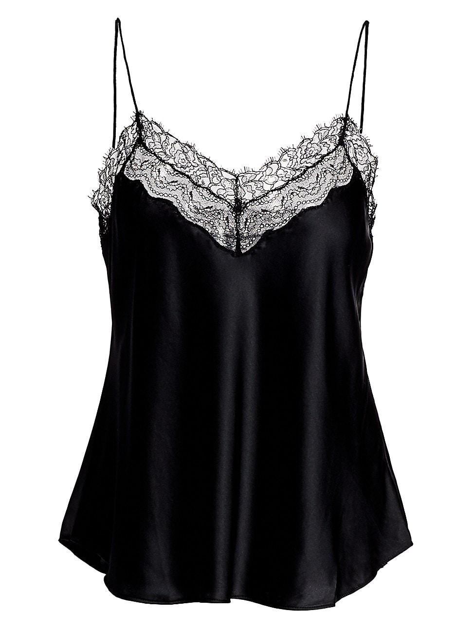 Womens Silk Lace Camisole Product Image