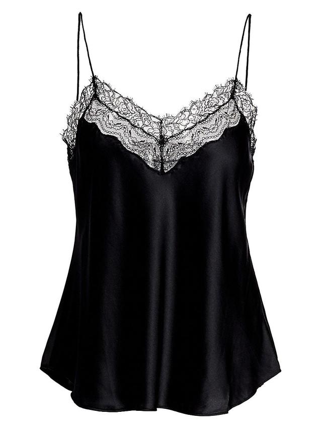 Womens Silk Lace Camisole Product Image