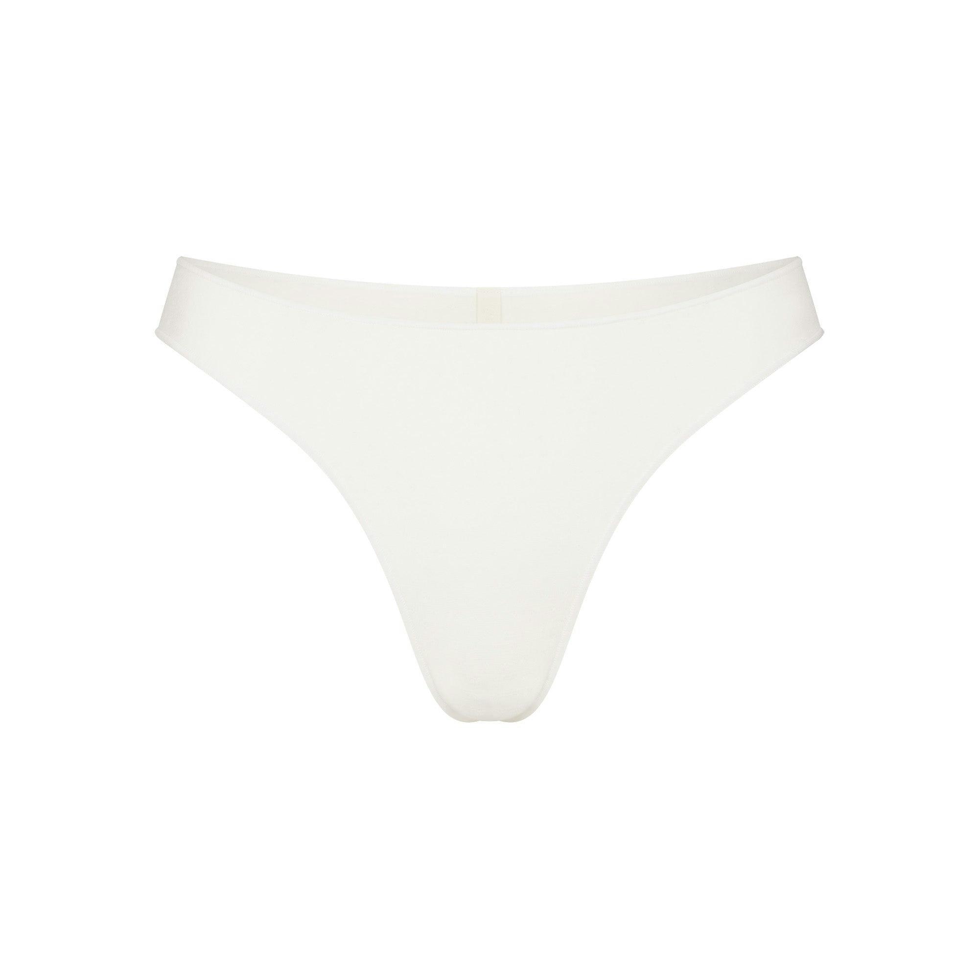 MICRO POINTELLE DIPPED THONG | MARBLE Product Image