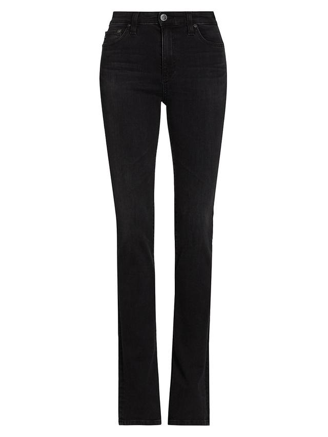 Womens Mari Extended High-Rise Slim-Straight Jeans Product Image