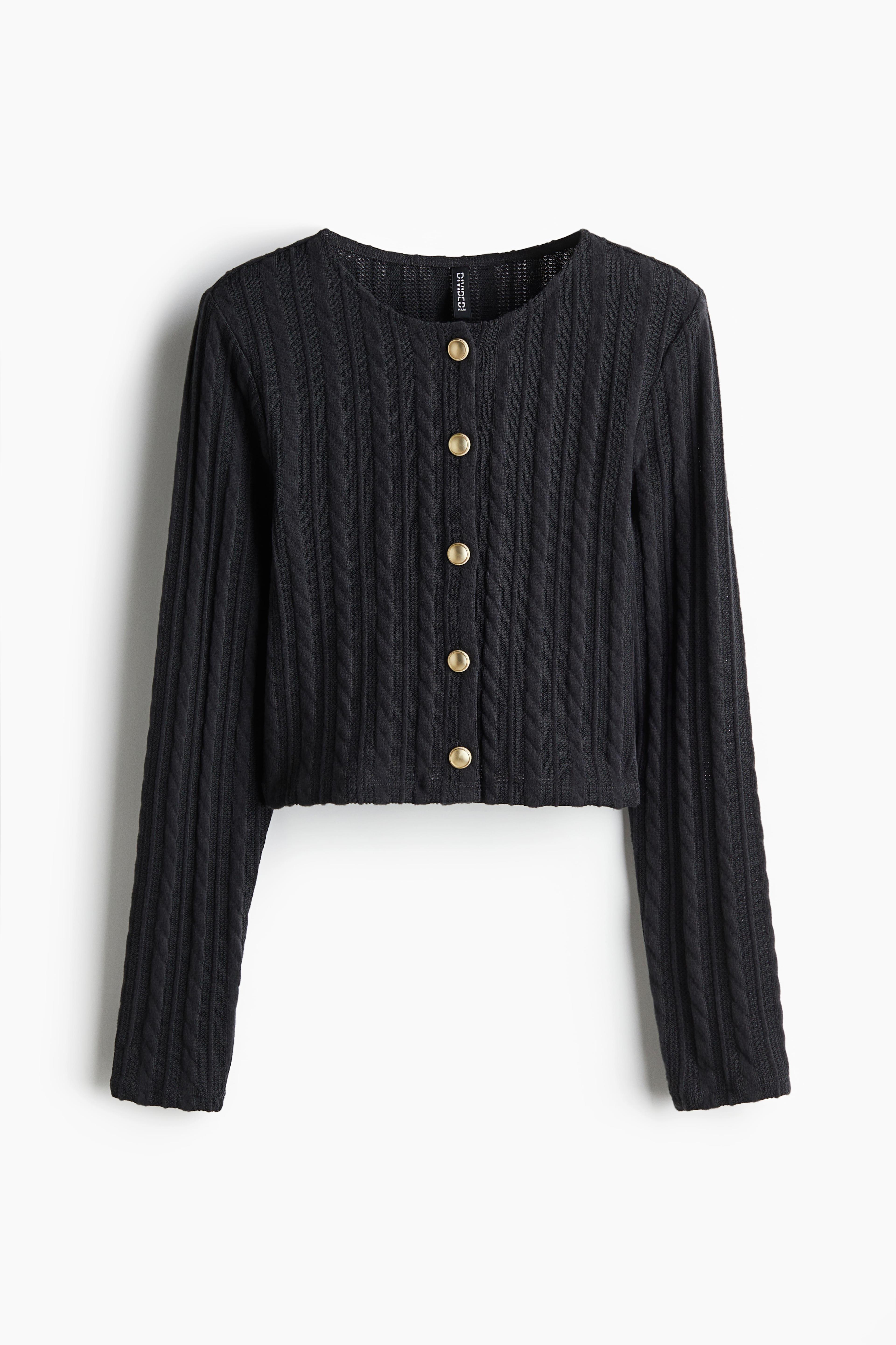 Cable-Knit-Look Cardigan product image