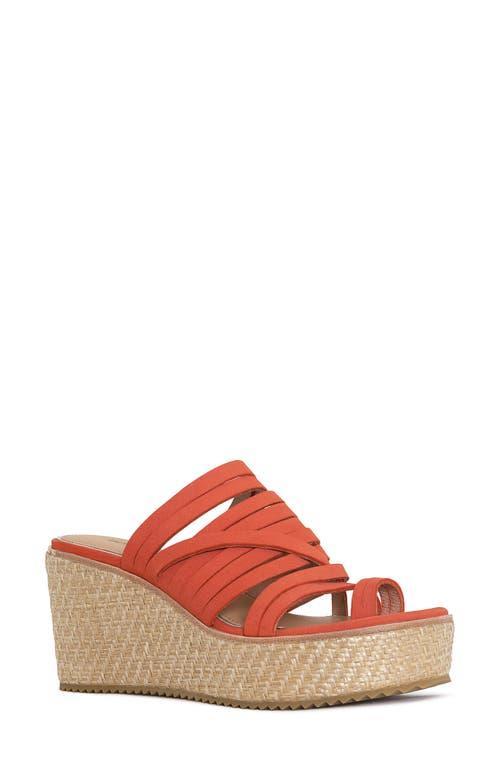 Donald Pliner Womens Leather Toe Loop Wedge Slide Sandals Product Image