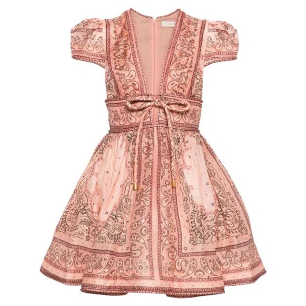 Dress With Bow In Pink Product Image