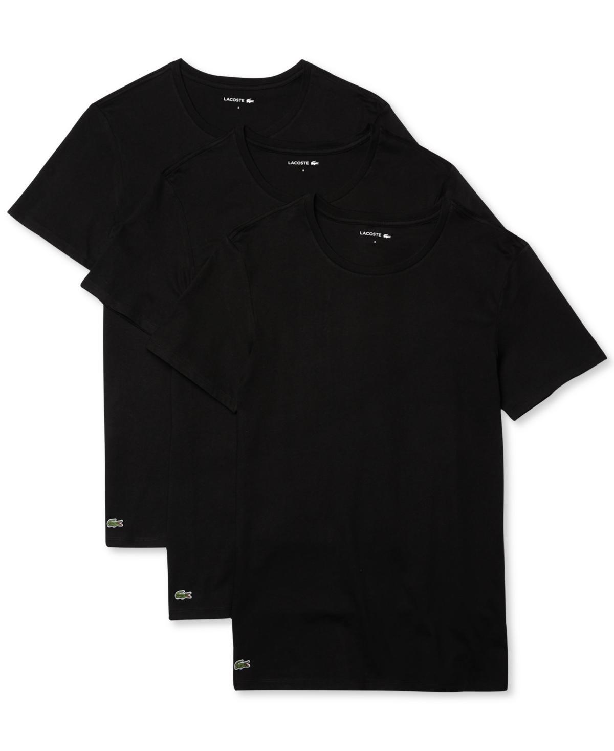 Lacoste 3-Pack Crew Neck Slim Fit Essential T-Shirt Men's Clothing Product Image