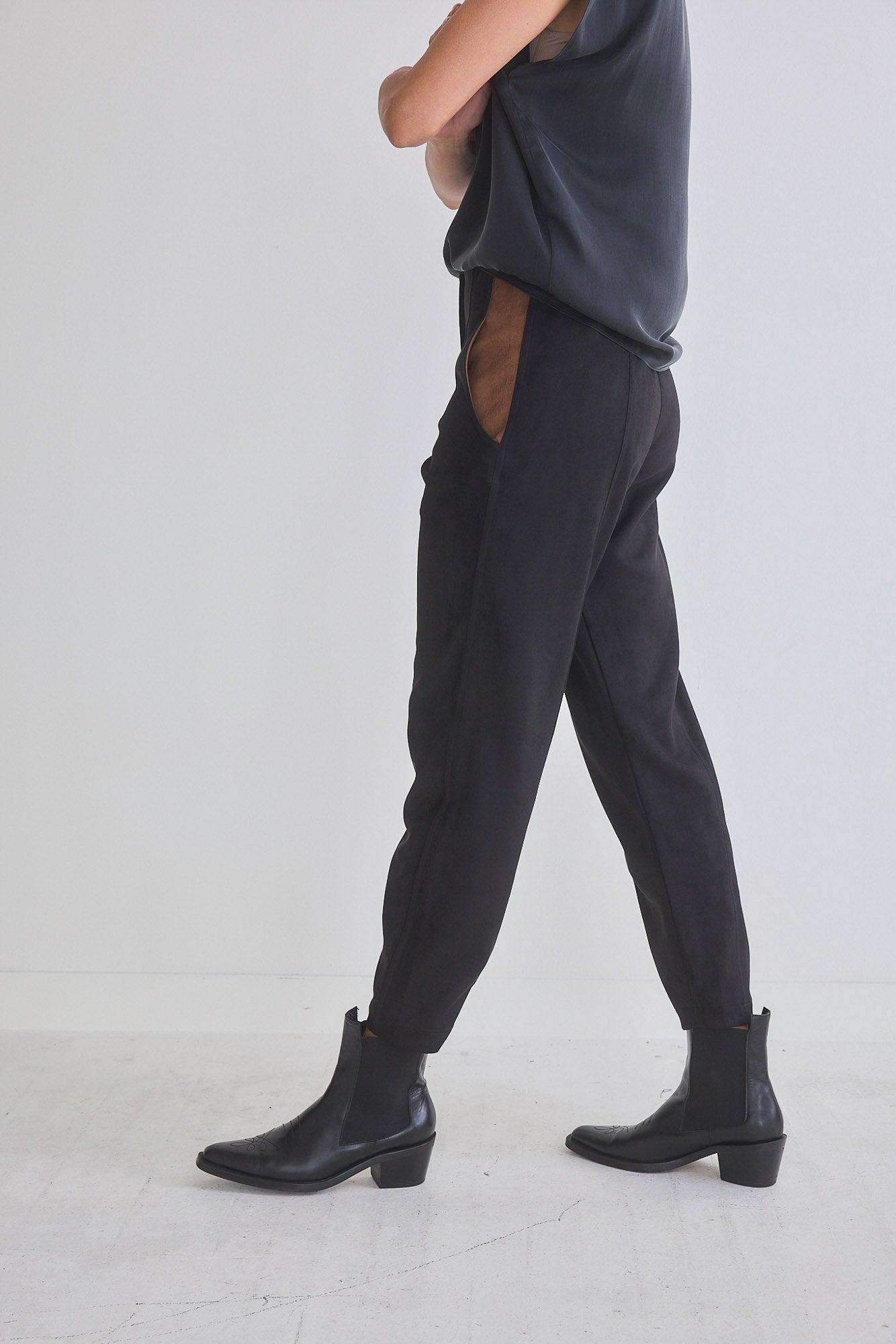 Not Too Tapered Microsuede Pants Product Image