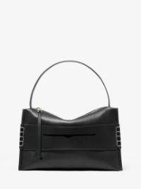 LARGE LOAFER BAG - LEATHER SHOULDER BAG in black | JW Anderson US  Product Image