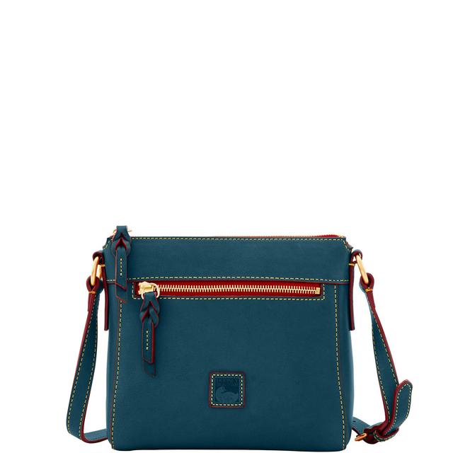 Dooney & Bourke Womens Florentine Allison Crossbody Leather Shoulder Bag in Teal Product Image